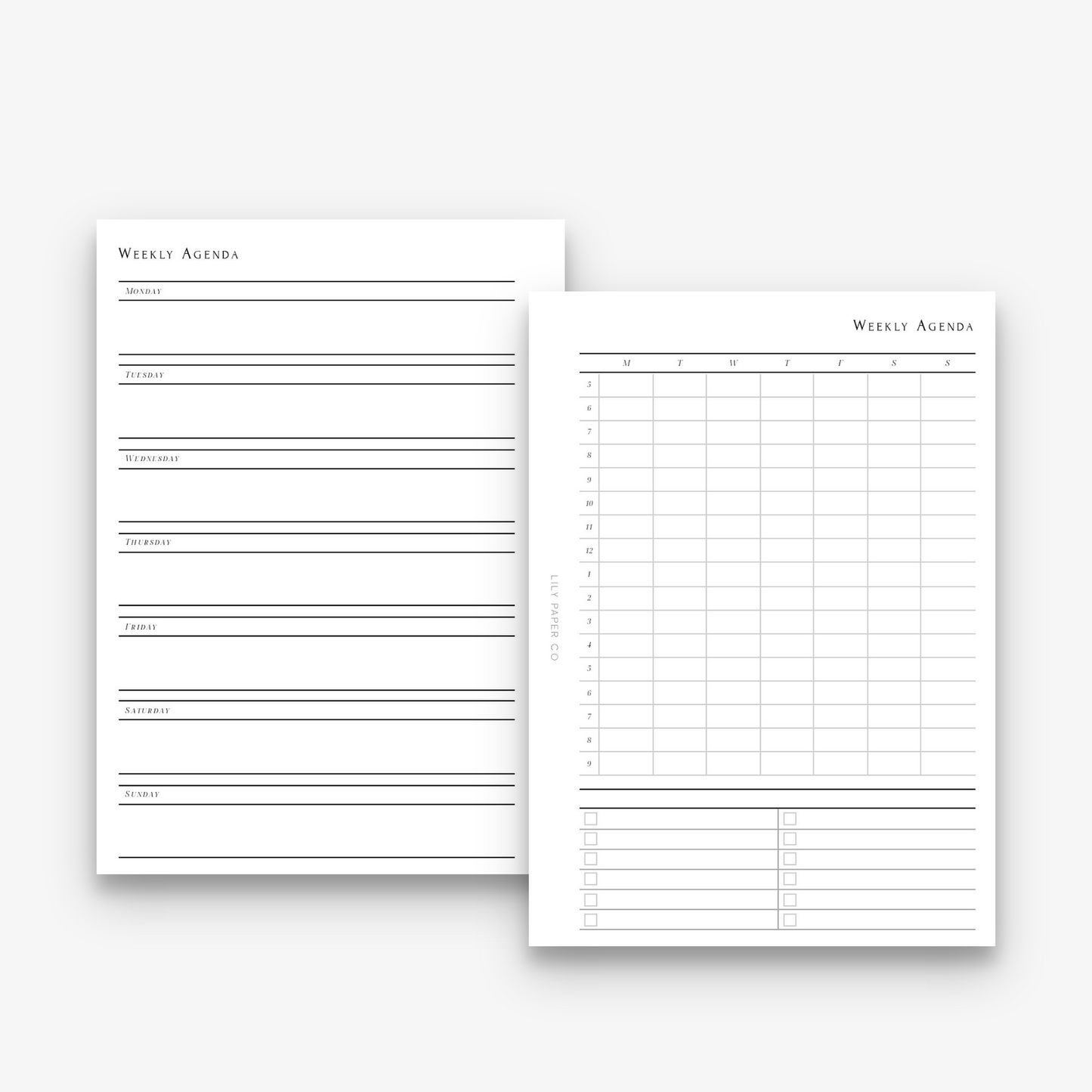 204 | WO2P Weekly Agenda - Undated