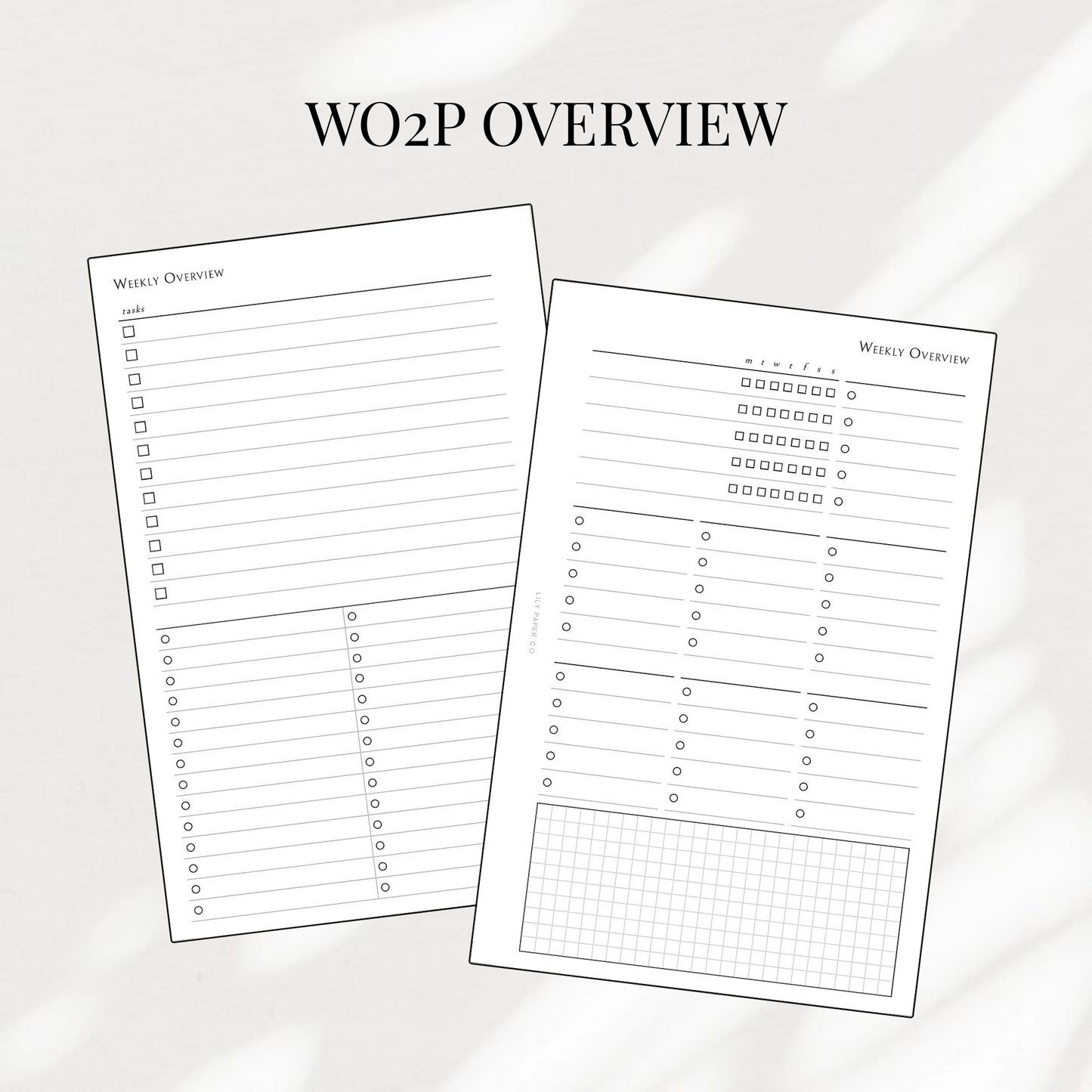 WO2P OVERVIEW - PRINTABLE PDF