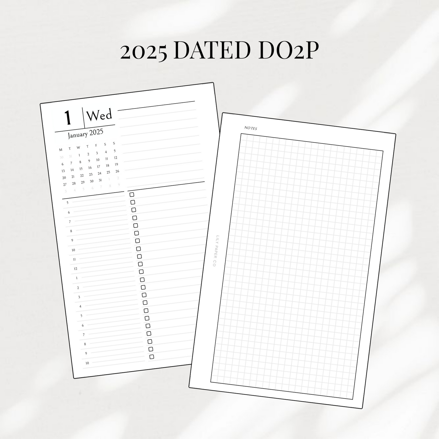 2025 DAILY DO2P PLANNER - PRINTABLE PDF
